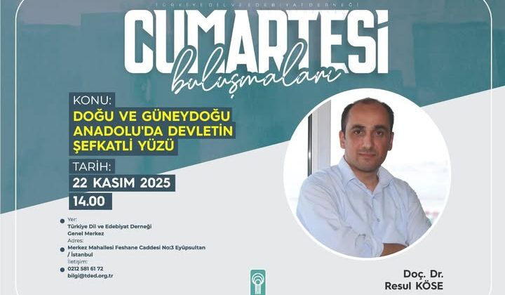 ELBİSTANLI, DOÇ. DR. RESUL KÖSE CUMARTESİ BULUŞMALARINDA KONUŞACAK.