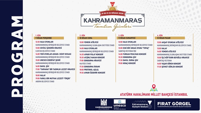 Kahramanmaraş, Tüm Değerleriyle İstanbul’da Tanıtılacak.