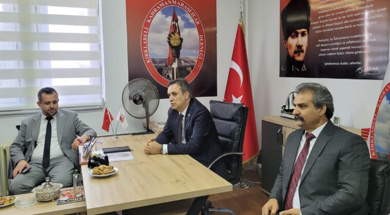 Av.Mevlüt Kurt, Kırklareli Kahramanmaraşlılar Derneğini ziyaret etti.
